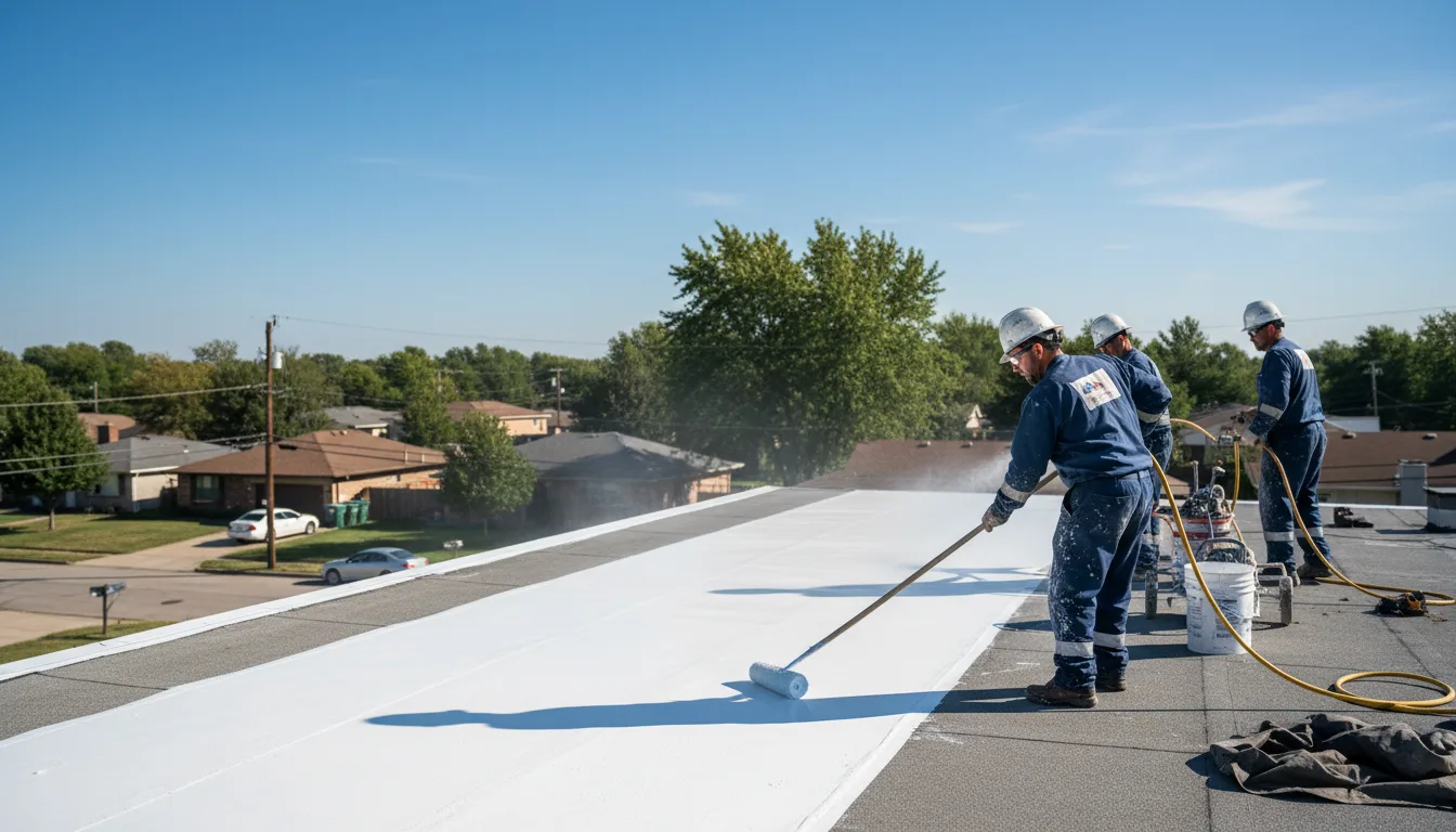Commercial roof coating in Smoaks, SC near me